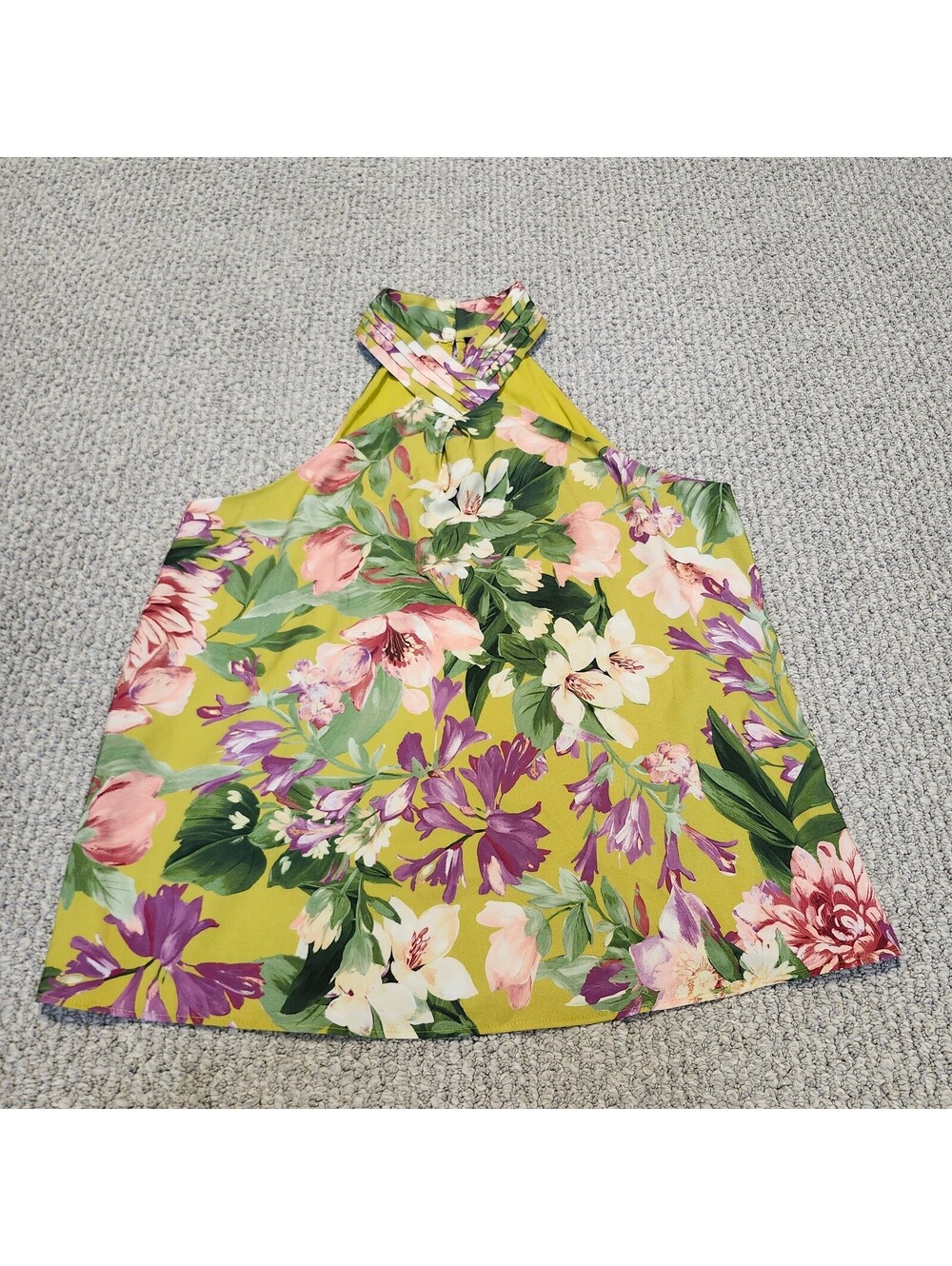 Express Women's Floral Halter Neck Sleeveless Top Size Small